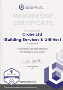 BSRIA Certificate